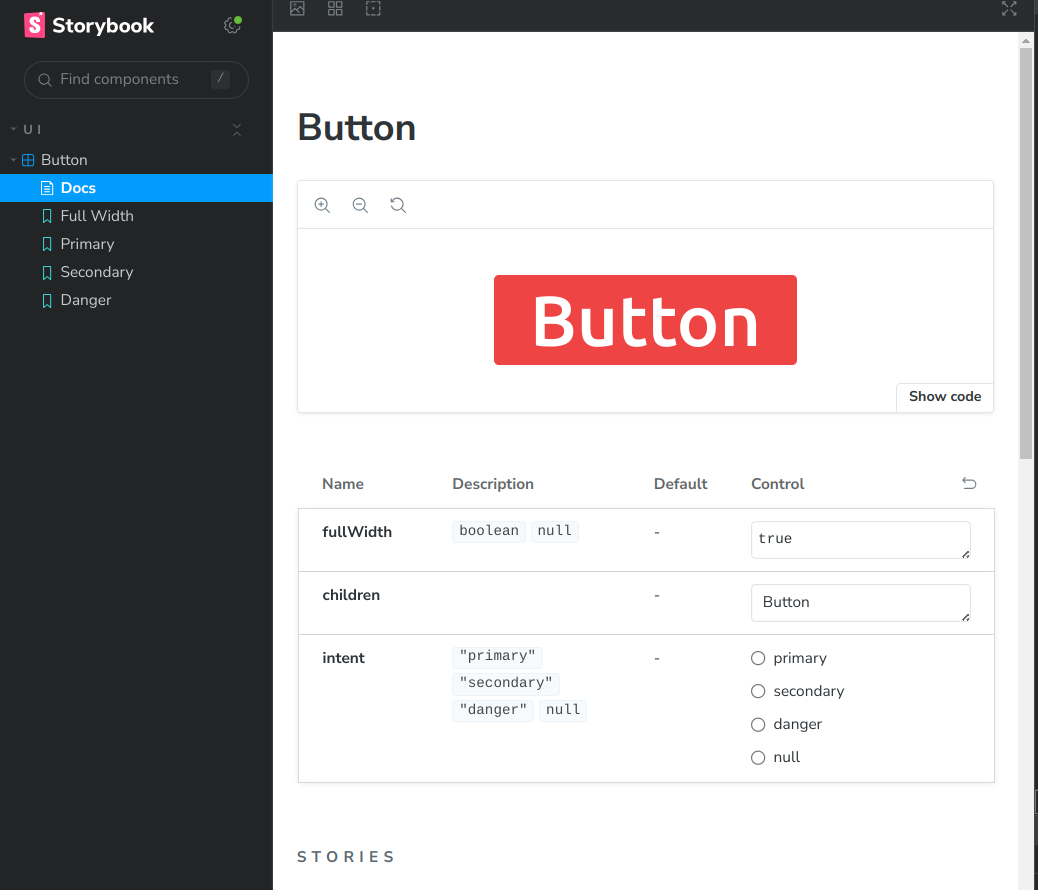 Building your design system using React tailwind storybook